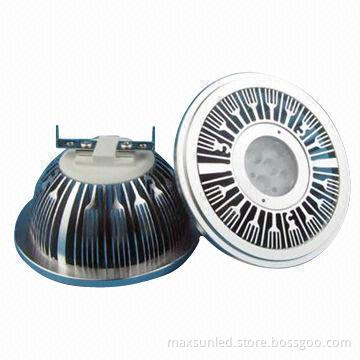 LED light, AR111 5W G53/E26/GU10/500lm, housing made of aluminum, suitable for better heat output